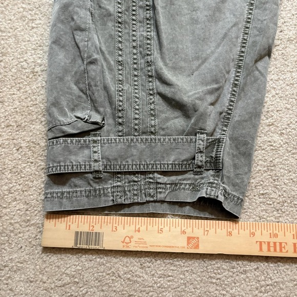 Adidas Cargo Pants 27x32 Gray Green Wide Leg Baggy Utility Paratrooper - Picture 10 of 16